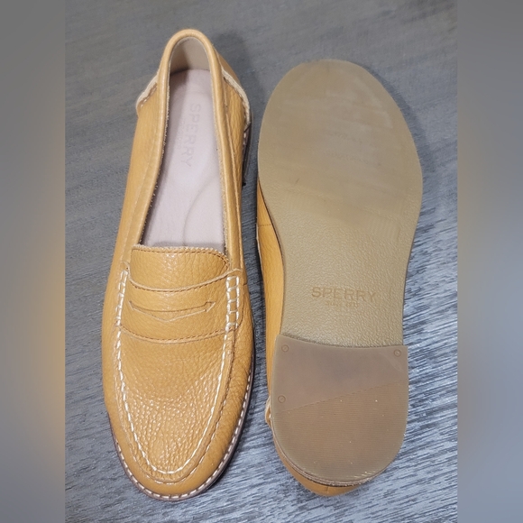Sperry Tan Leather Loafers - Picture 5 of 8